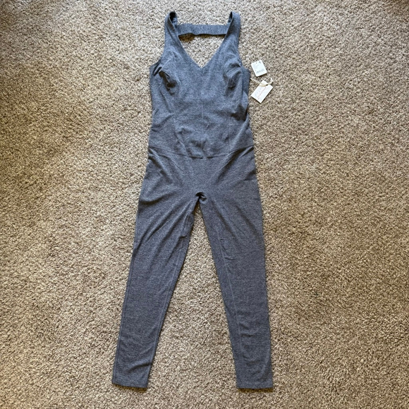 Free People Movement x Hatch Never Better Onesie NWT Size Medium Gray - Picture 3 of 5